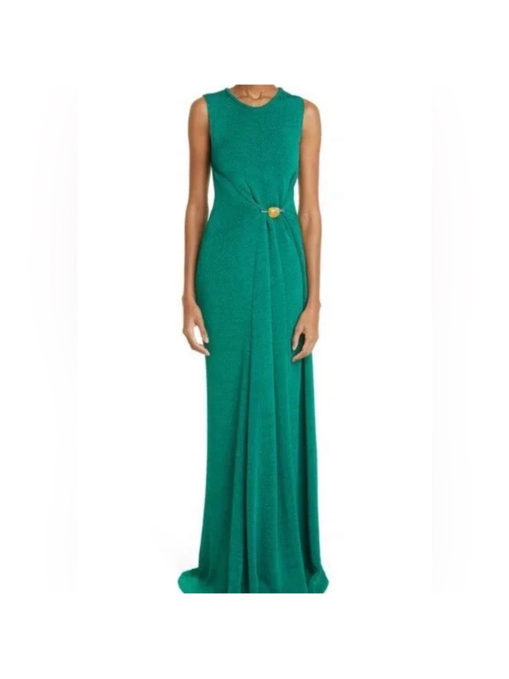 Proenza Schouler Emerald Green Backless Gown - Picture 2 of 5